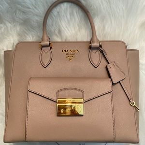 NWT Prada Saffiano Handbag in Cipria